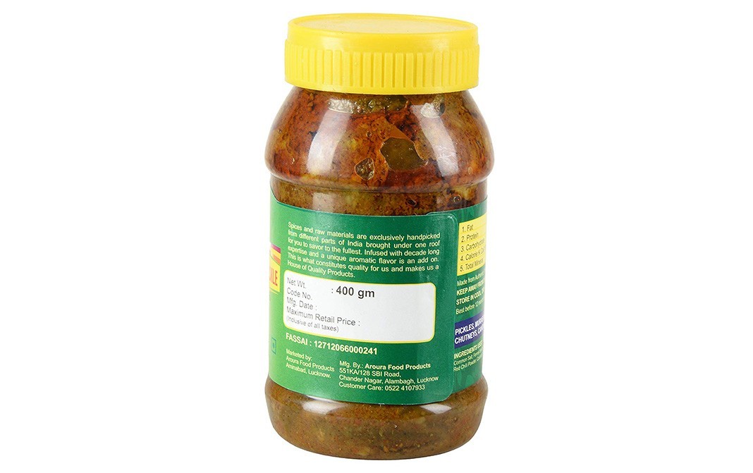 Aroura Mango Pickle (In Mustard Oil)   Jar  400 grams